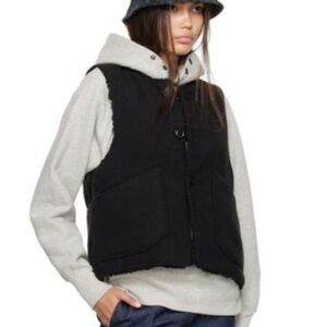 Black Sleeveless Puffer Vest - Women's Jacket & Coat